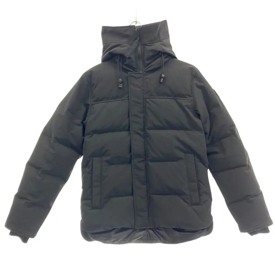 極美品◆カナダグース ブラックレーベル ダウンジャケット マクミラン パーカ 3804MB サイズS ブラック CANADA GOOSE MACMILLAN PARKA メンズ【AFA11】