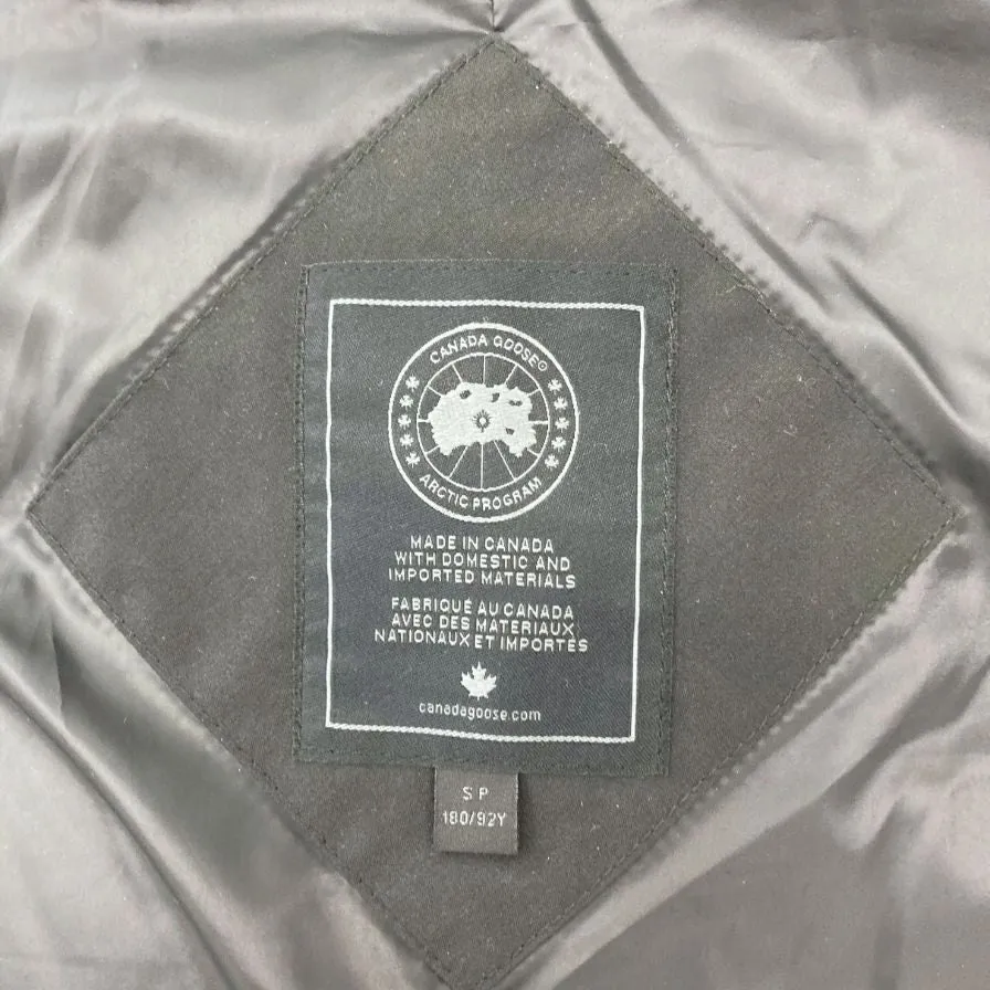 極美品◆カナダグース ブラックレーベル ダウンジャケット マクミラン パーカ 3804MB サイズS ブラック CANADA GOOSE MACMILLAN PARKA メンズ【AFA11】