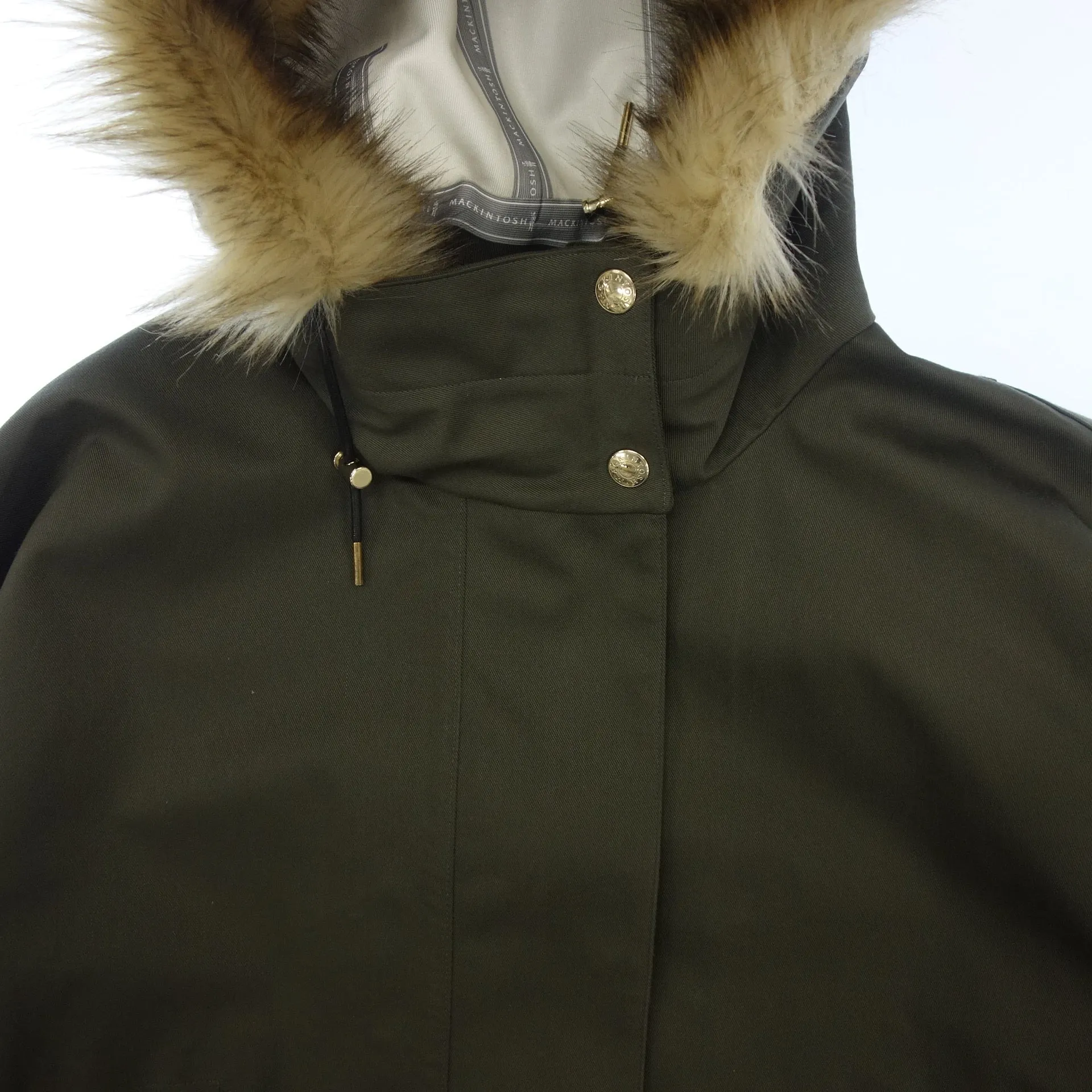 マッキントッシュ マウンテンパーカー ファー付き RAINTEC SKYE PARKA レディース 6 カーキ MACKINTOSH【AFB47】【中古】