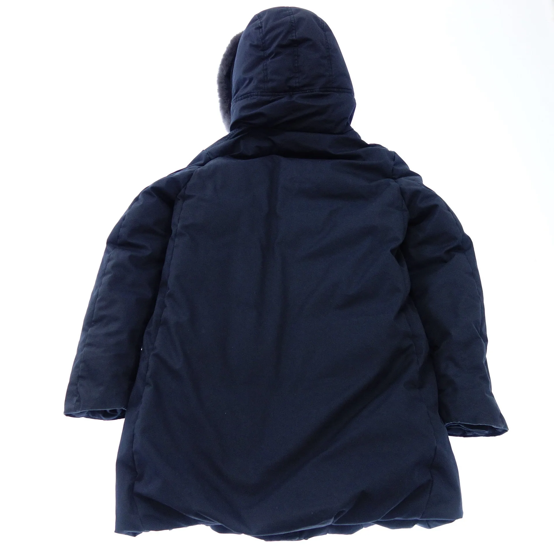 中古◆ウールリッチ コクーンパーカ  WWCPS2869 レディース ネイビー S WOOLRICH COCOON PARKA【AFA7】