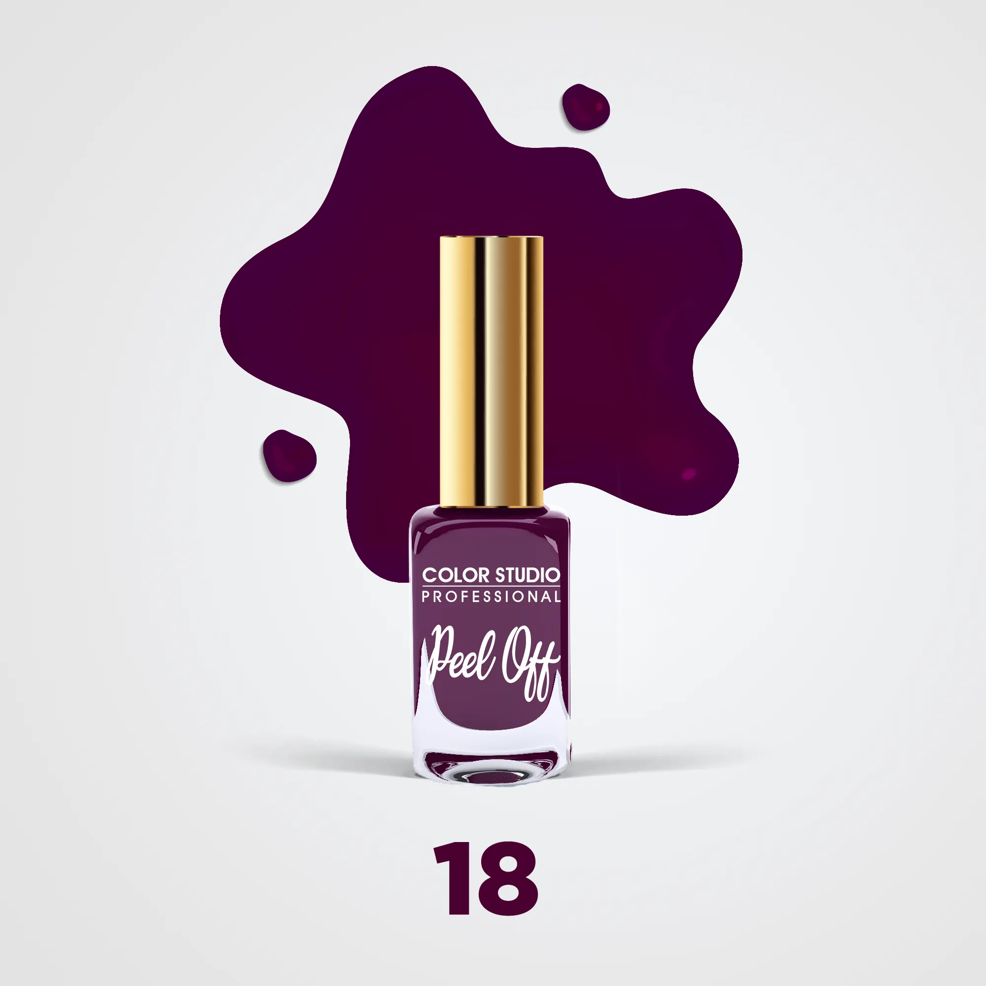 18 OMG - PEEL OFF NAIL COLORS - WATER BASED NAIL POLISH