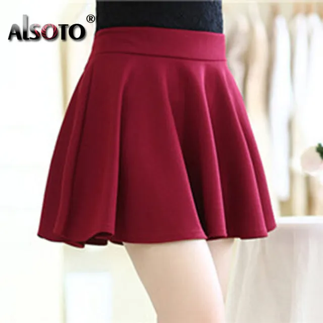 2022 Winter and Summer Style Brand Women Skirt Elastic Faldas Ladies Midi Skirts