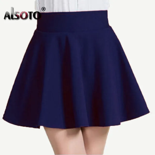 2022 Winter and Summer Style Brand Women Skirt Elastic Faldas Ladies Midi Skirts