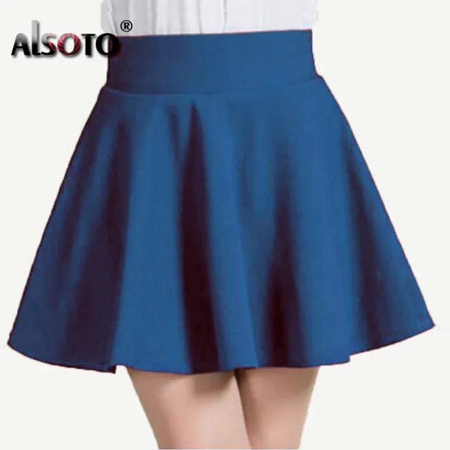 2022 Winter and Summer Style Brand Women Skirt Elastic Faldas Ladies Midi Skirts