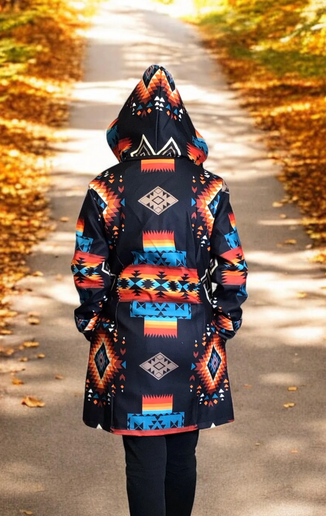 3/4-length Native coat (Night Star)