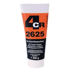 4CR 2625 NC Combi Stopper 1K Nitrocellulose Blade Putty 250g Tube Grey