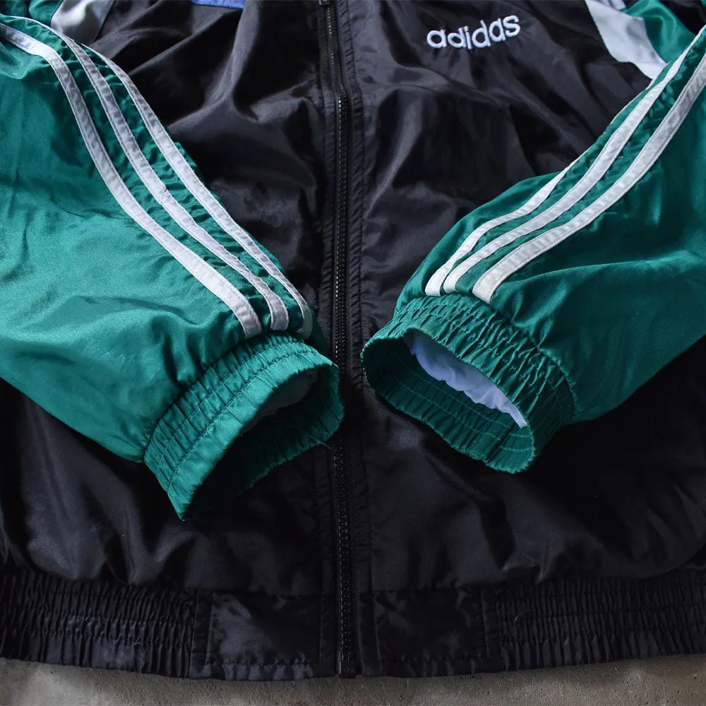 80's　adidas/アディダス トレフォイルロゴ 裏地付き ナイロンジャケット　230828