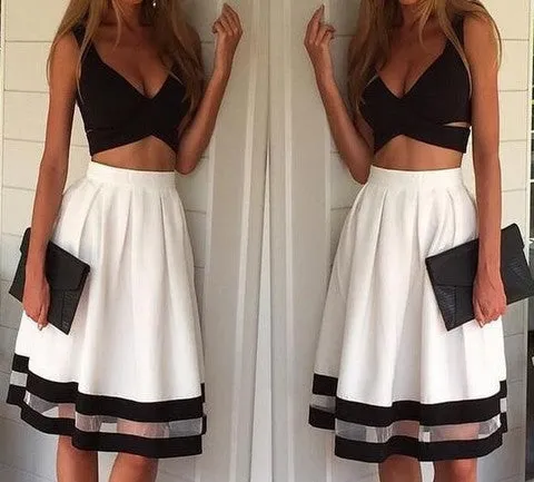 A99994 HOT STRAPS TWO PIECE SEXY DRESS