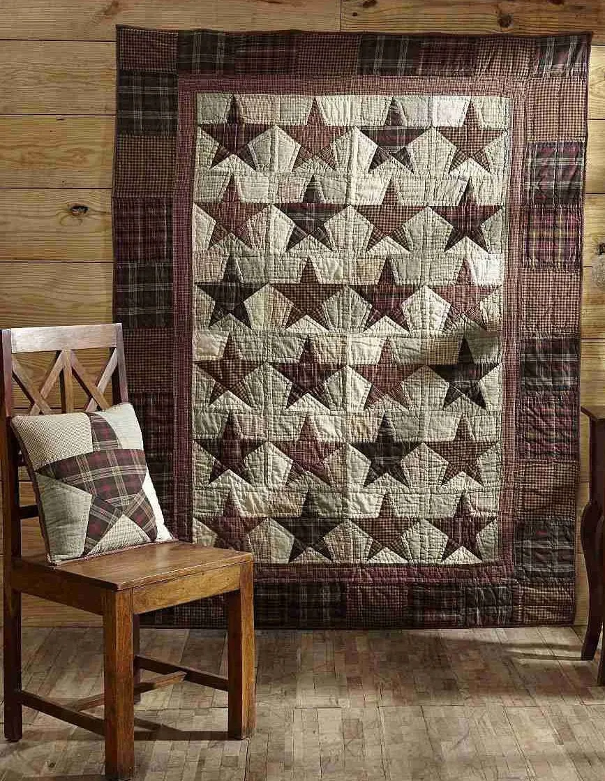 Abilene Star Quilted Throw 70x55