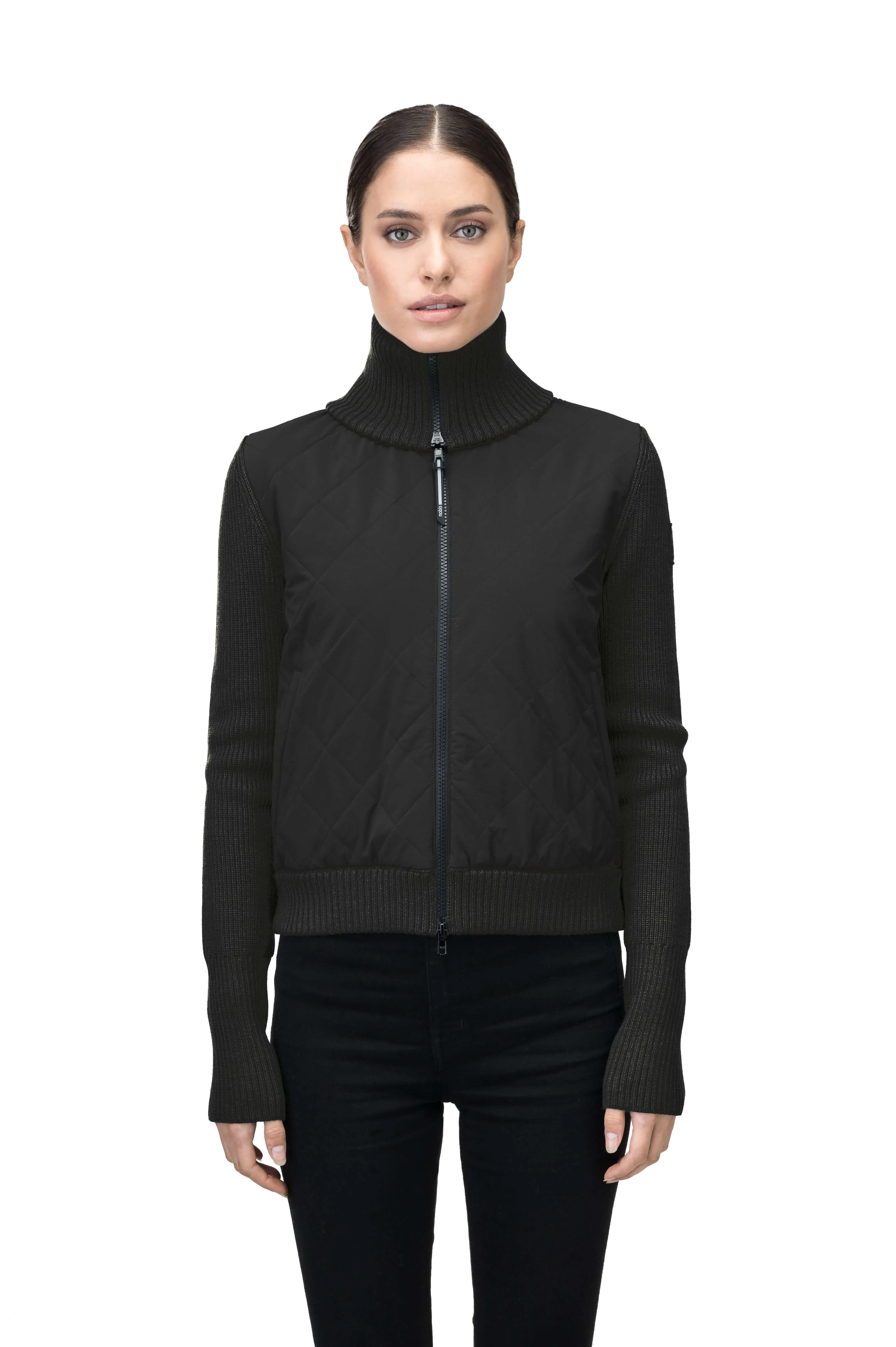 Ada Women's Quilted Full Zip Sweater - NEXT by Nobis