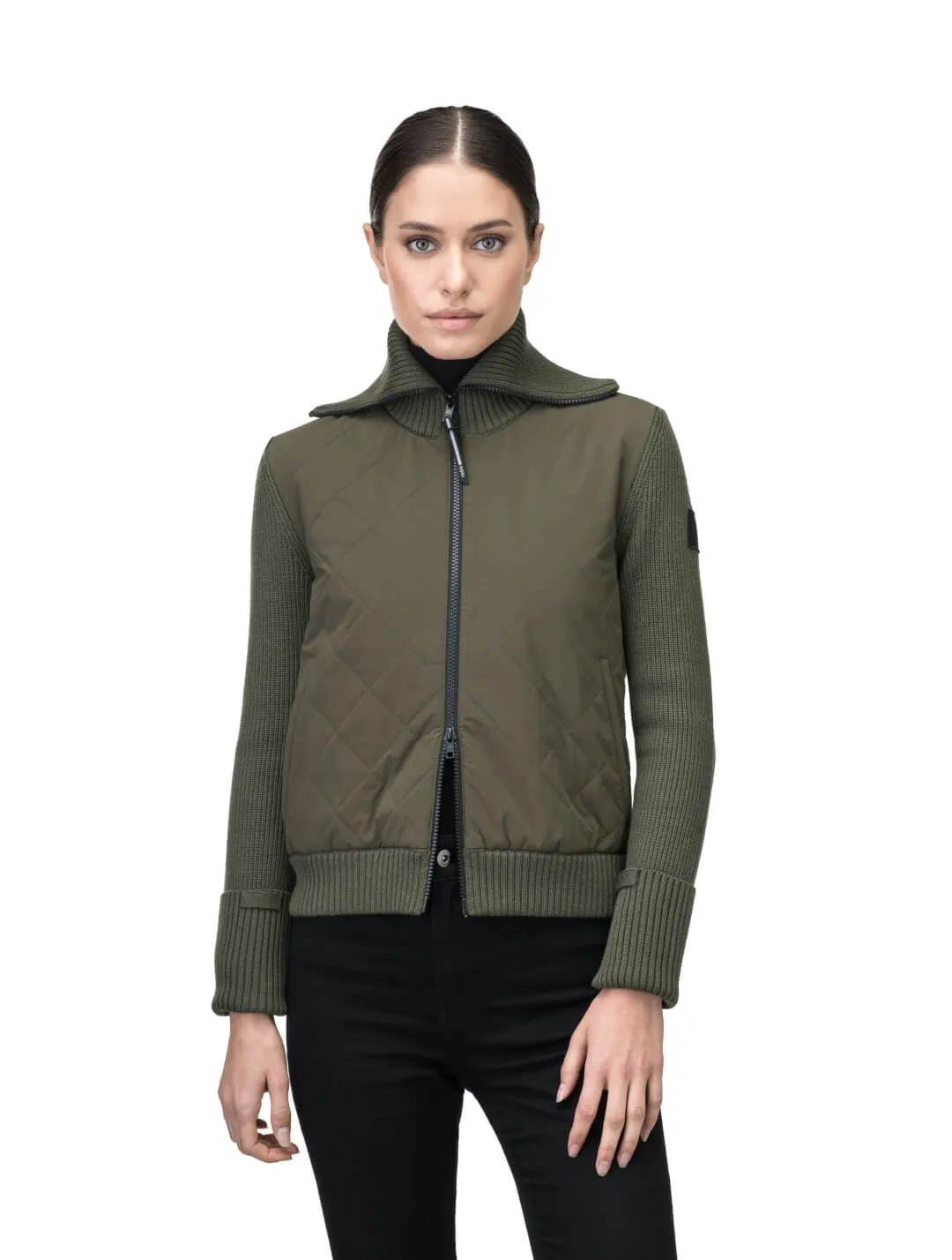 Ada Women's Quilted Full Zip Sweater - NEXT by Nobis