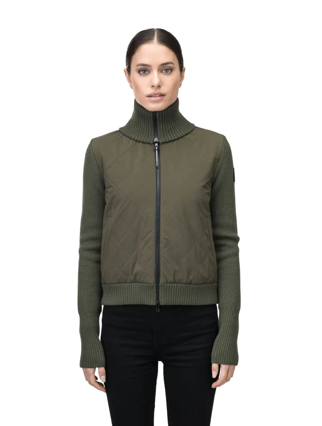 Ada Women's Quilted Full Zip Sweater - NEXT by Nobis