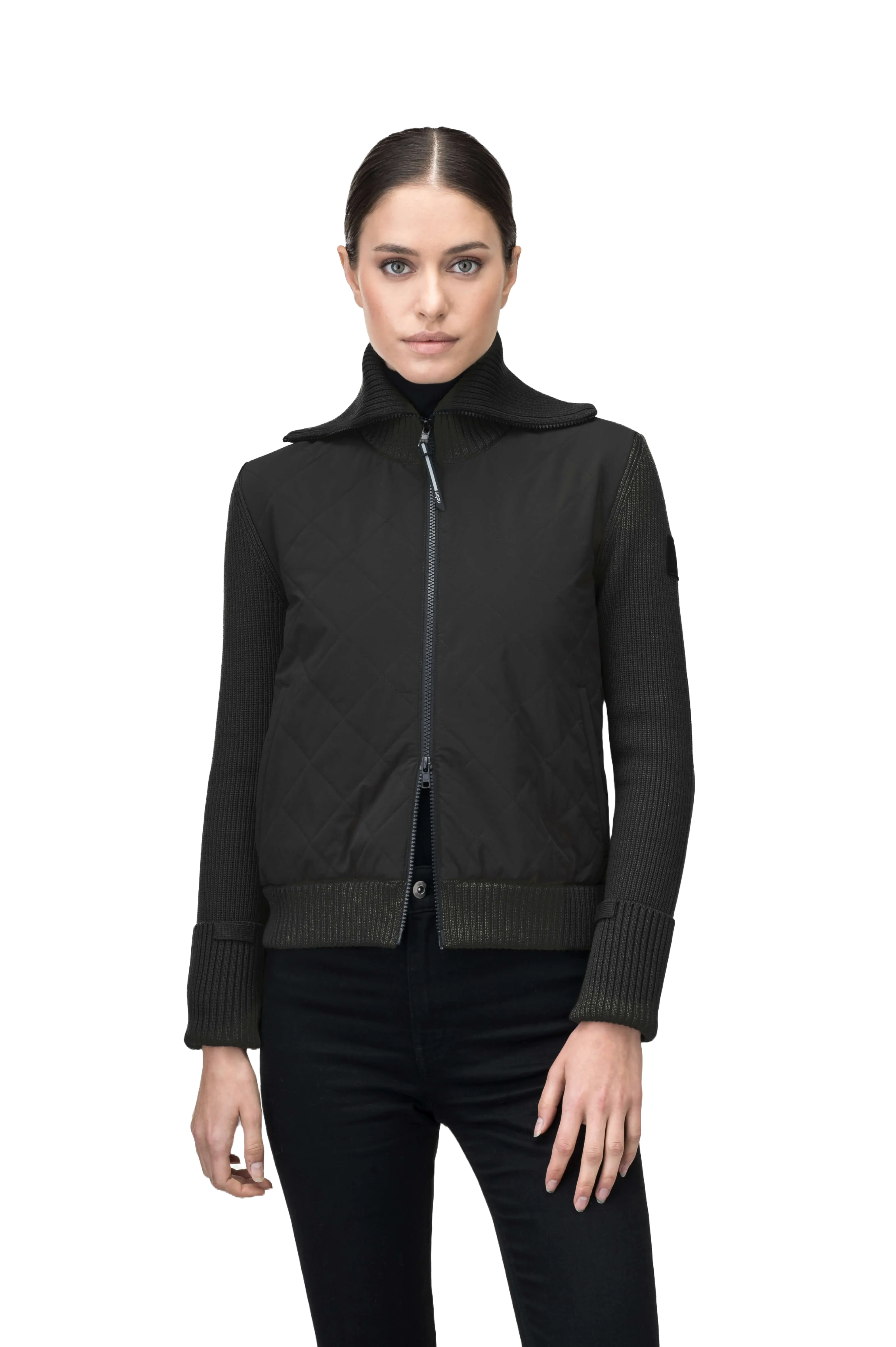 Ada Women's Quilted Full Zip Sweater - NEXT by Nobis