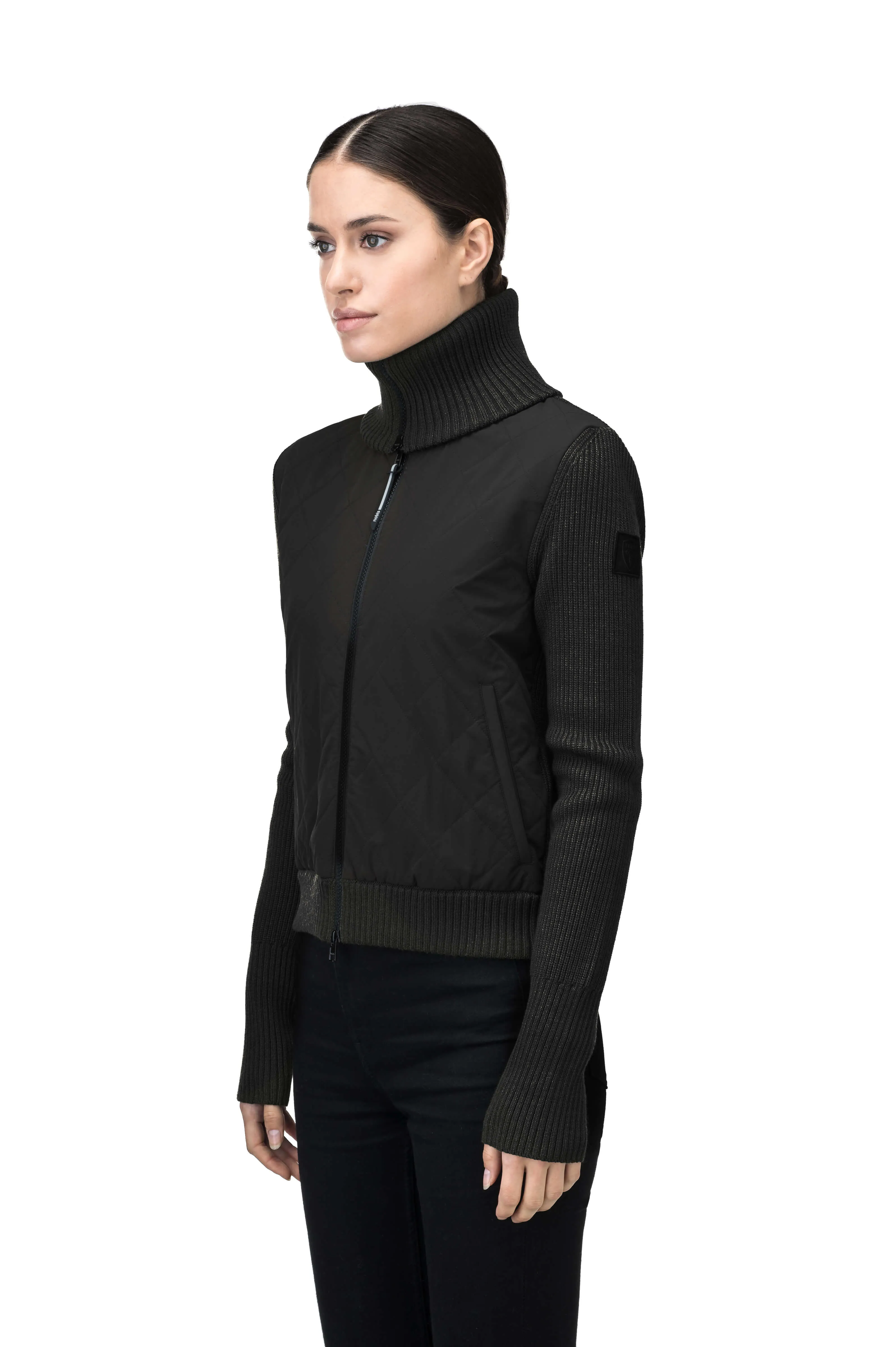 Ada Women's Quilted Full Zip Sweater - NEXT by Nobis