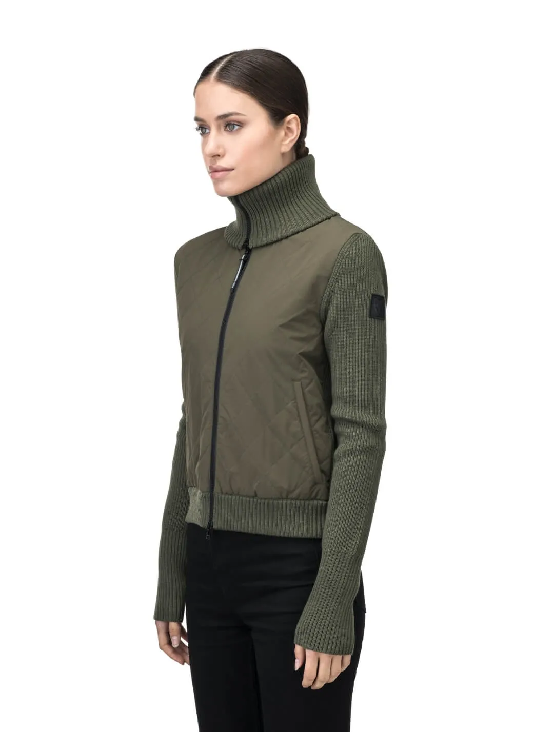 Ada Women's Quilted Full Zip Sweater - NEXT by Nobis