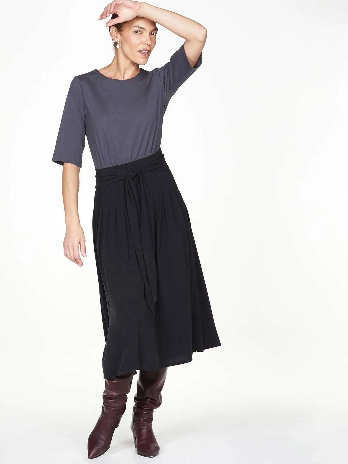 Alderose Organic Cotton & Tencel™  Midi Dress