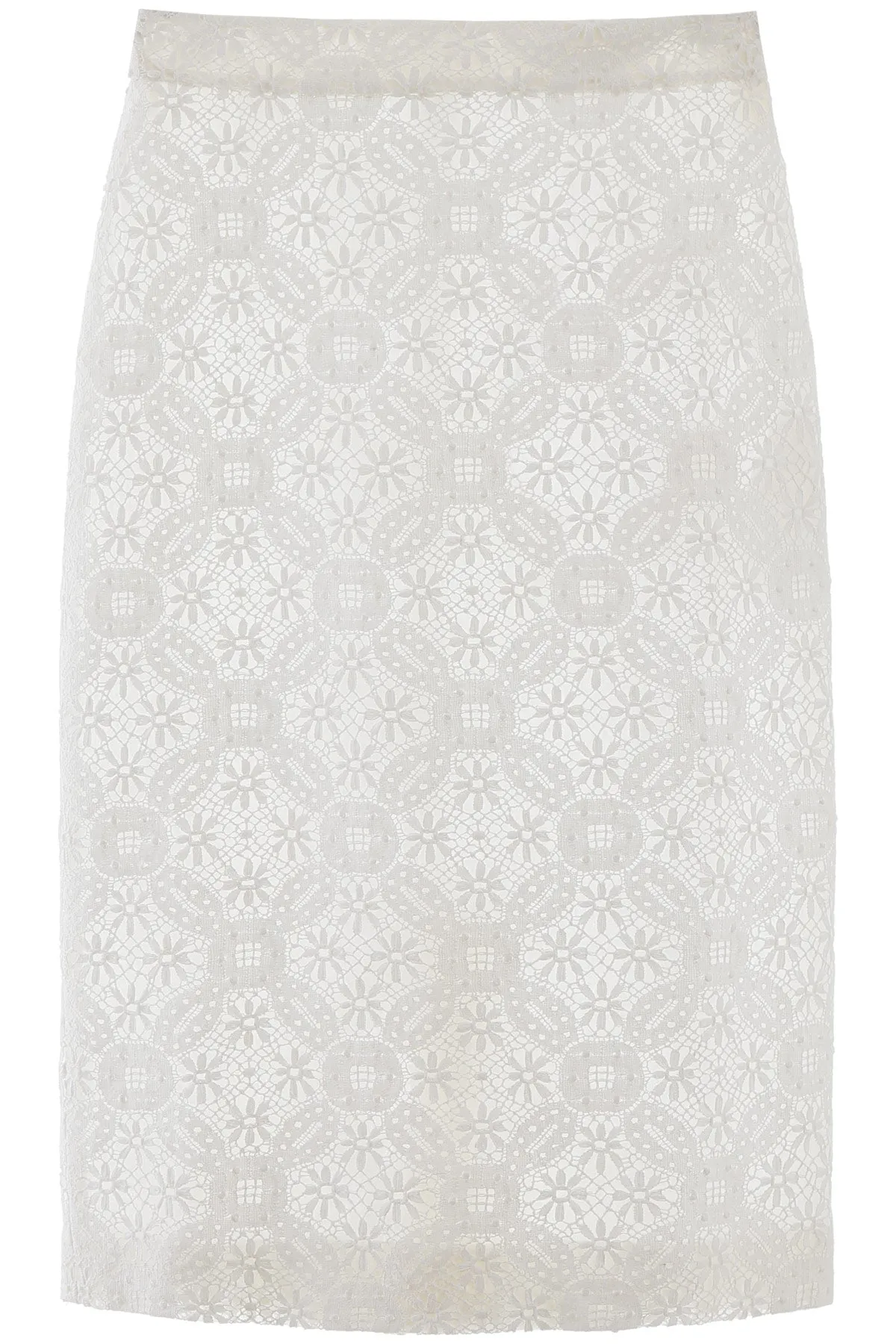 Alexander McQueen Lace Pencil Skirt