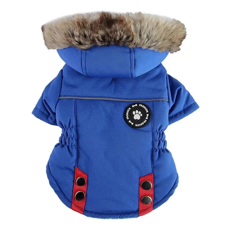 AnniePaw Waterproof Hooded Dog Jacket - Warm Winter Coat for All Sizes