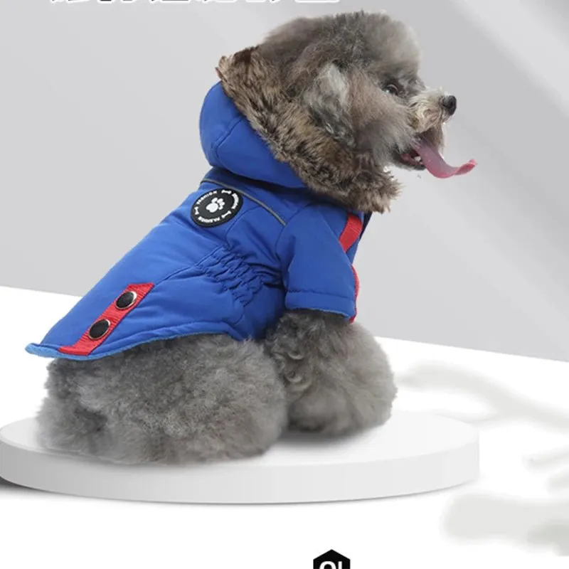 AnniePaw Waterproof Hooded Dog Jacket - Warm Winter Coat for All Sizes