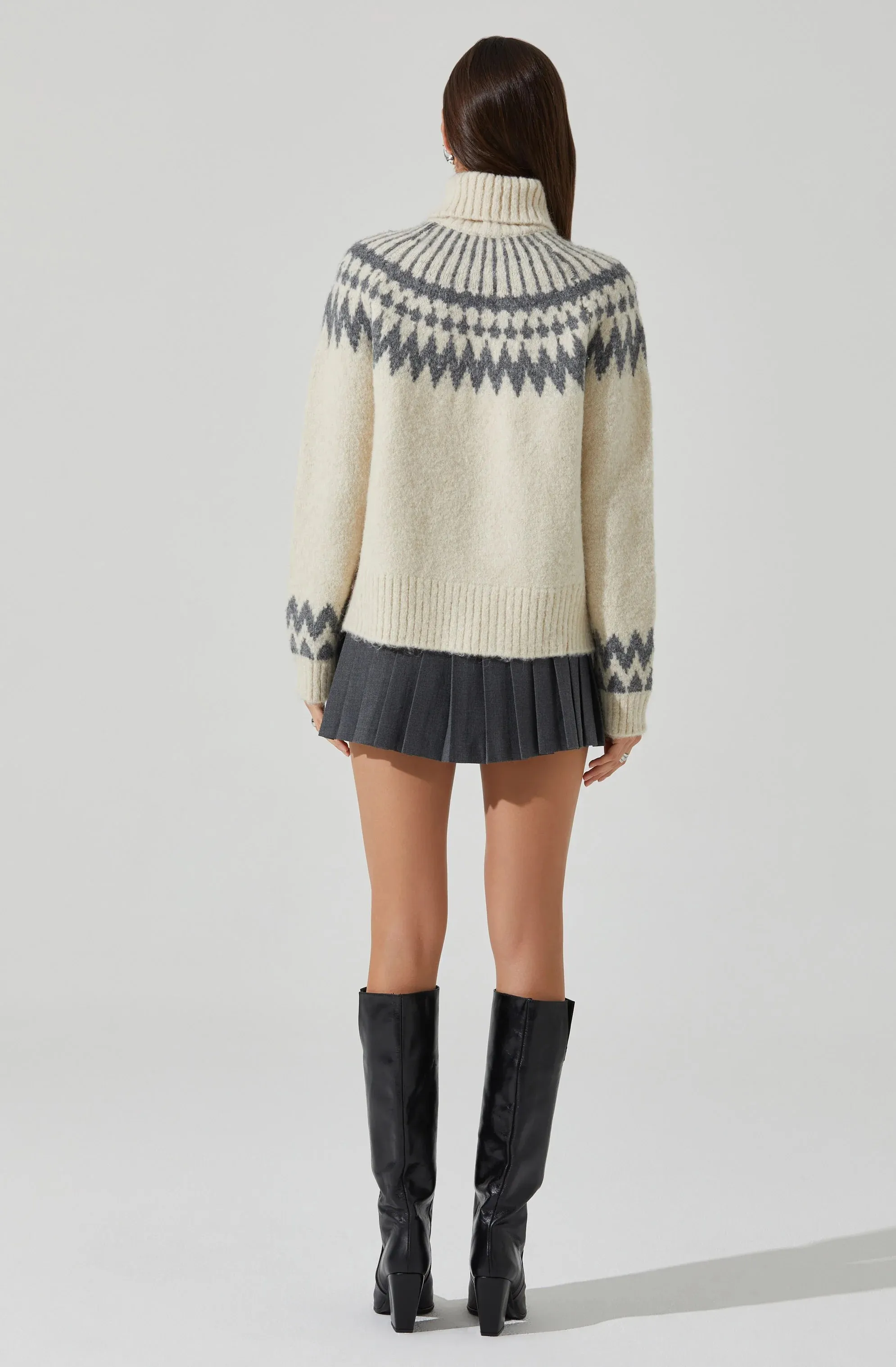 AST Leka Fair Isle Turtleneck Sweater