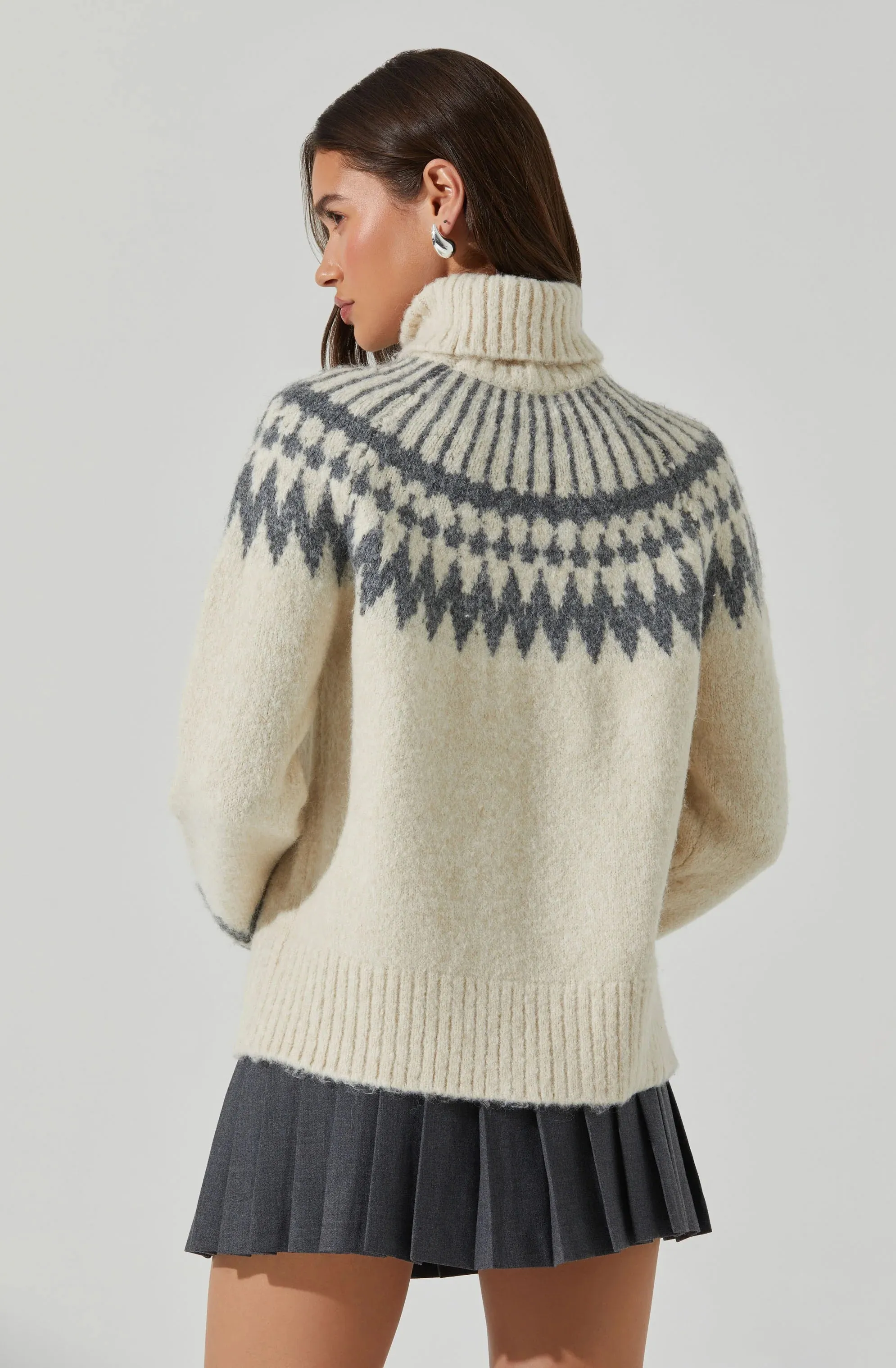 AST Leka Fair Isle Turtleneck Sweater