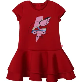 AW20 Billieblush Girls Red 'Go Girl' Dress