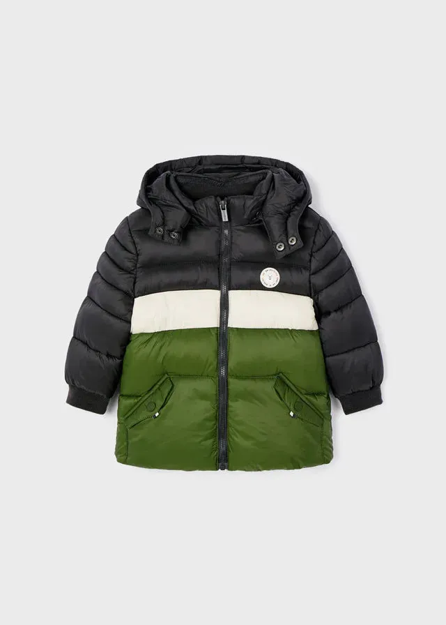 Baby Boys Quilted Multi-Colour Coat Jacket | Mayoral