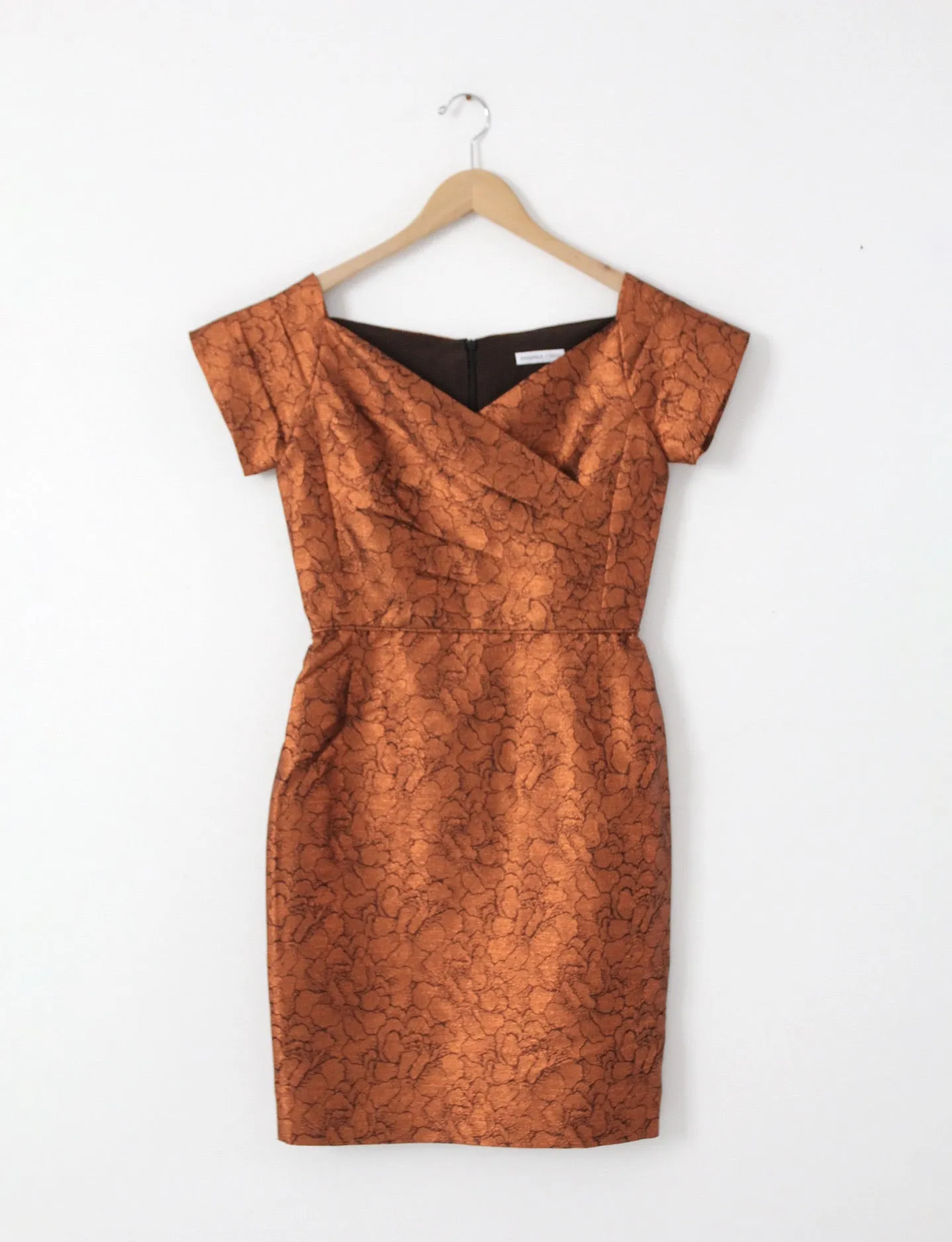 Barbara Tfank metallic cocktail dress