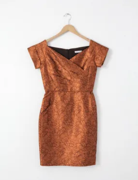 Barbara Tfank metallic cocktail dress