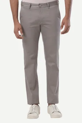 Basic Chino - Gray Trouser For Men | Ariser