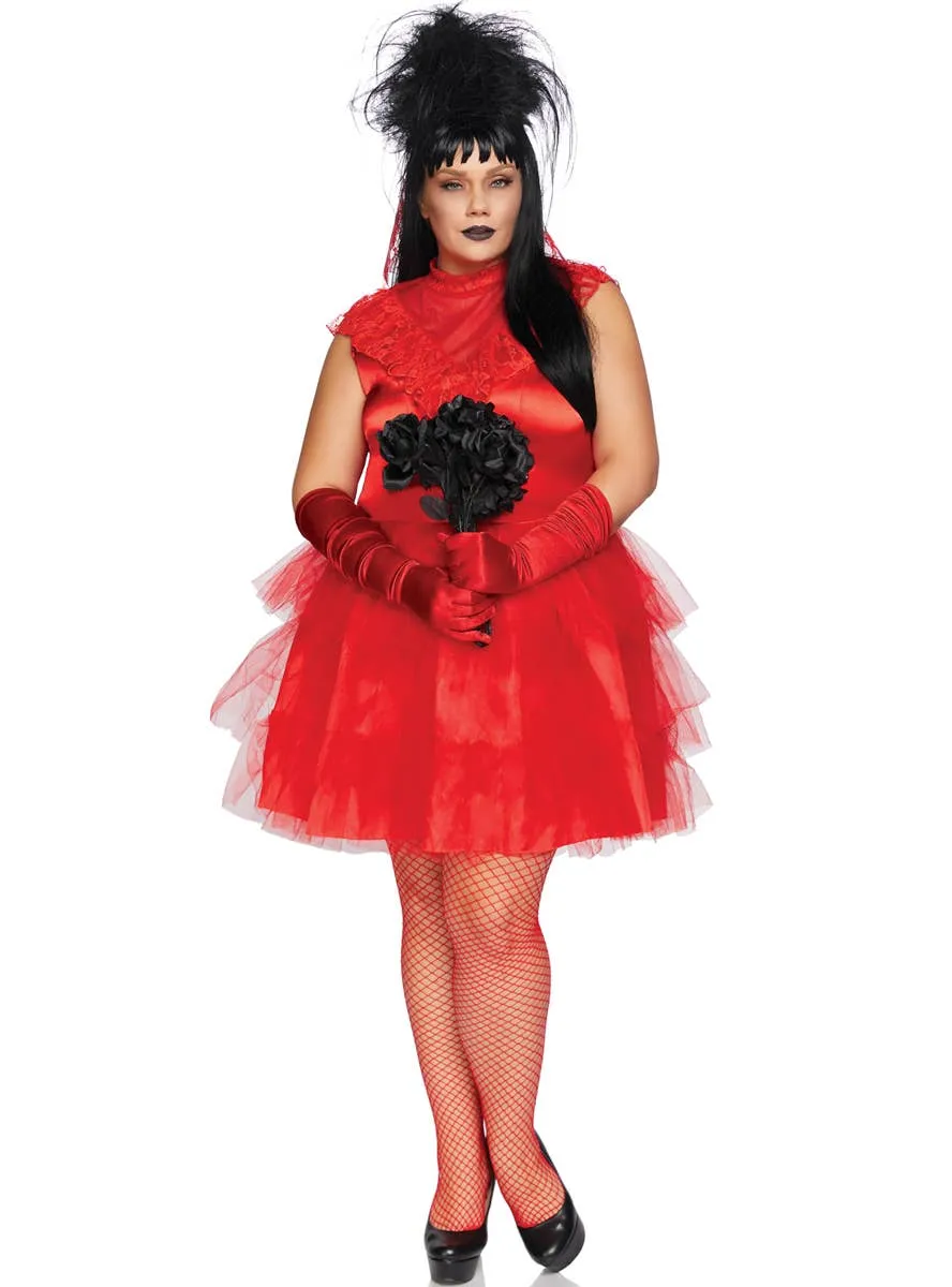 Beetle Bride Womens Plus Size Lydia Halloween Costume