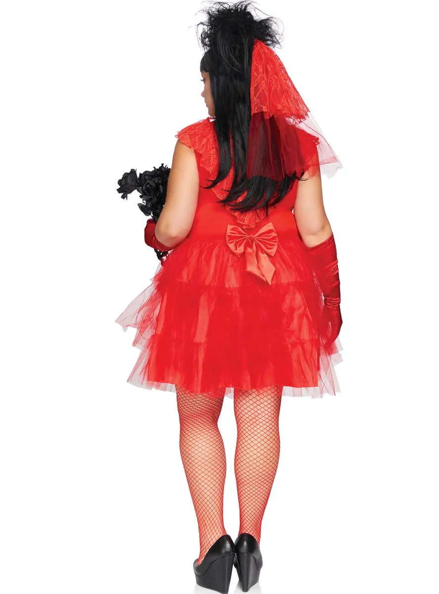 Beetle Bride Womens Plus Size Lydia Halloween Costume