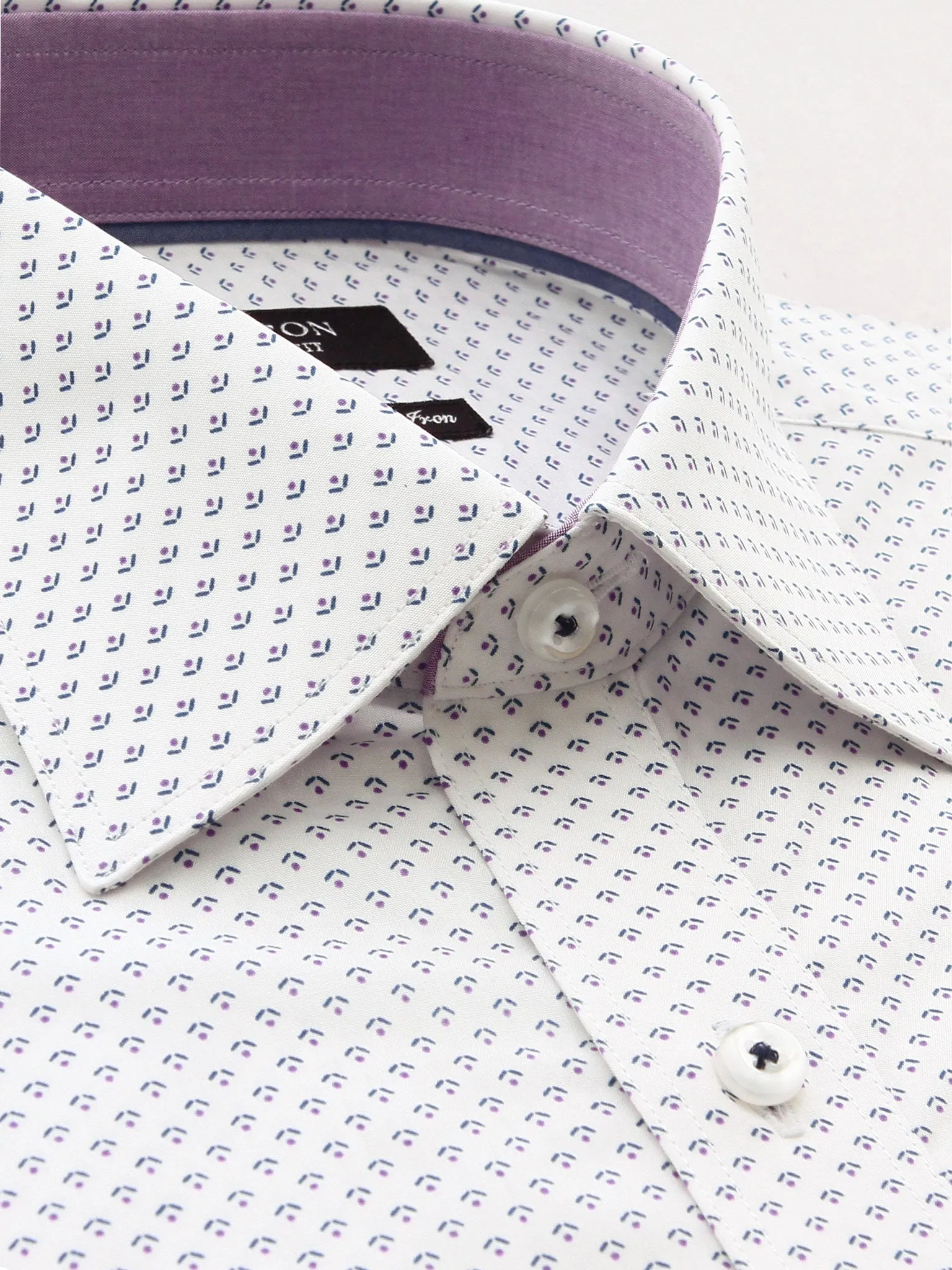 Cambridge Collar with Button Cuff; Trim Detail and Pocket