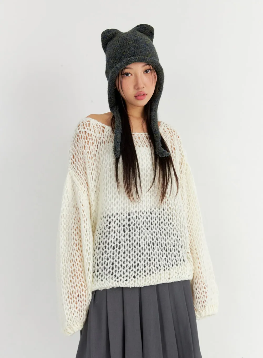 Cat Knitted Hat CO327