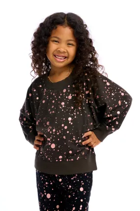 Chaser Rose Gold Foil Splatter Pullover