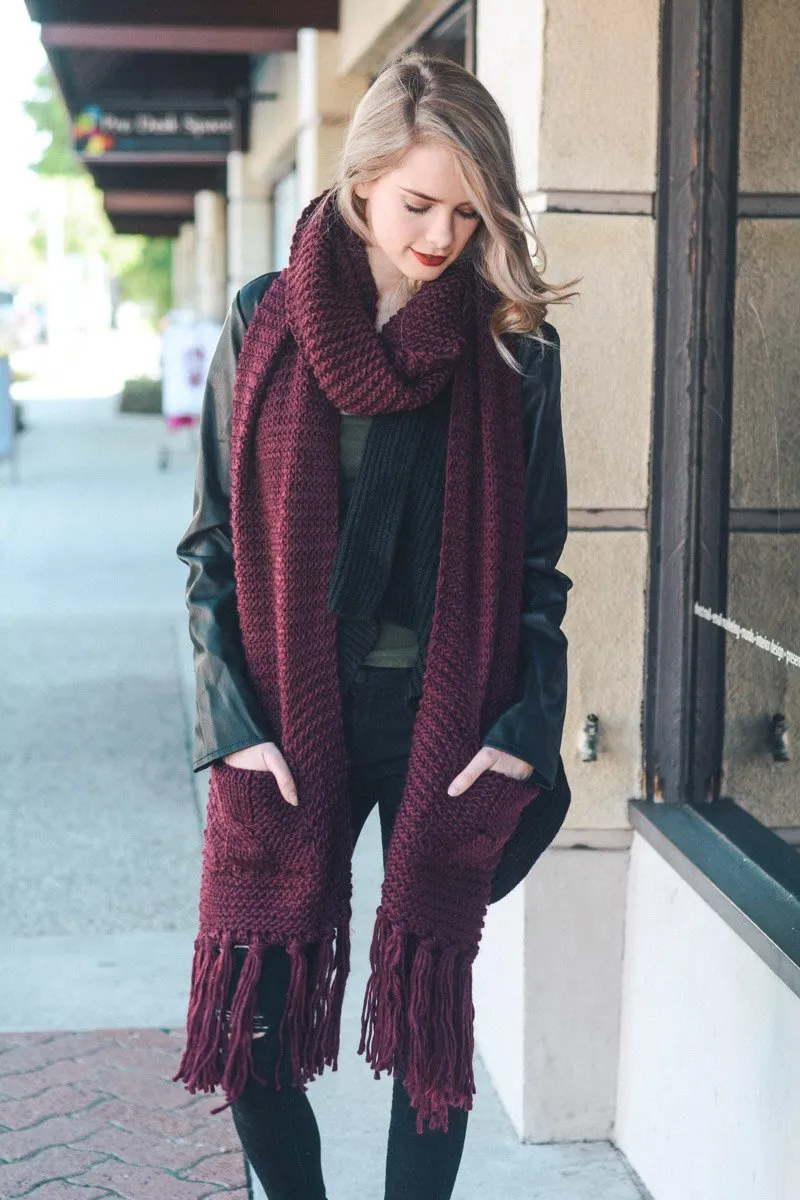 Chunky Oversized Pocket Scarf