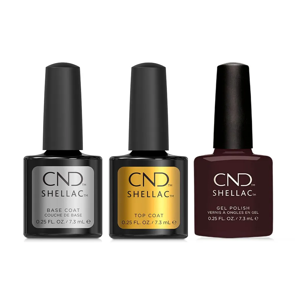 CND - Shellac Combo - Base, Top & Dark Dahlia