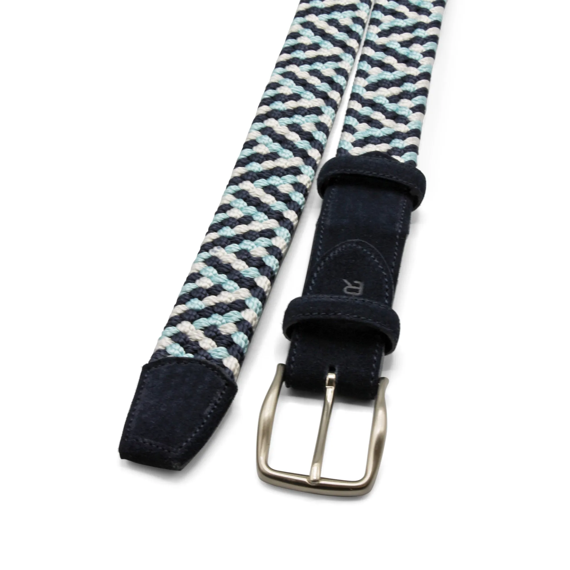 Connery Multi Blue Tone Stretch Handweave Belt