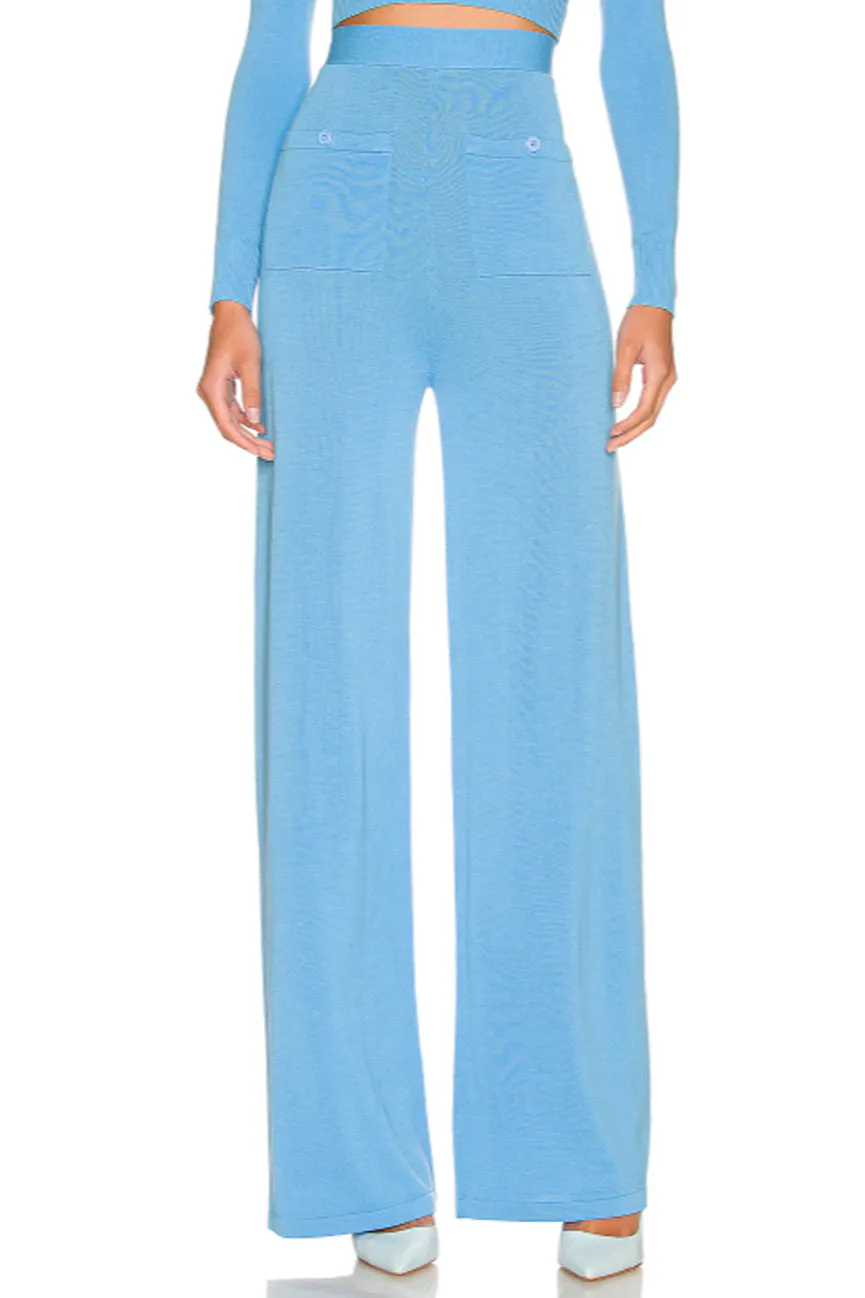 Cornflower Blue Gloss Lounge Pants