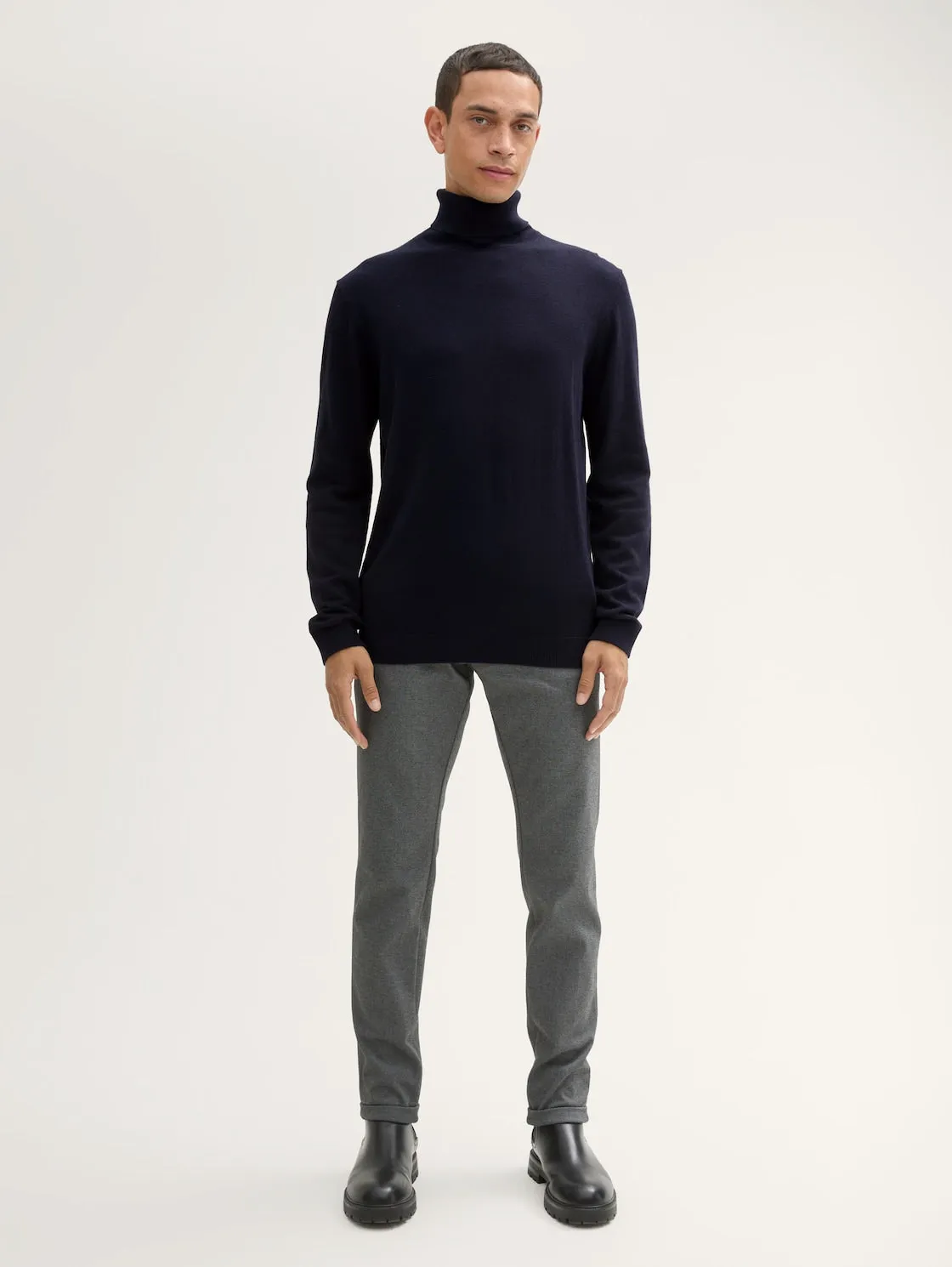 COTTONCASHMERE TURTLENECK KNIT