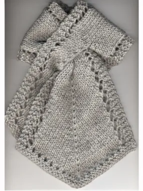 Criss Cross Jabot Scarf <br/><small>knitting pattern</small>