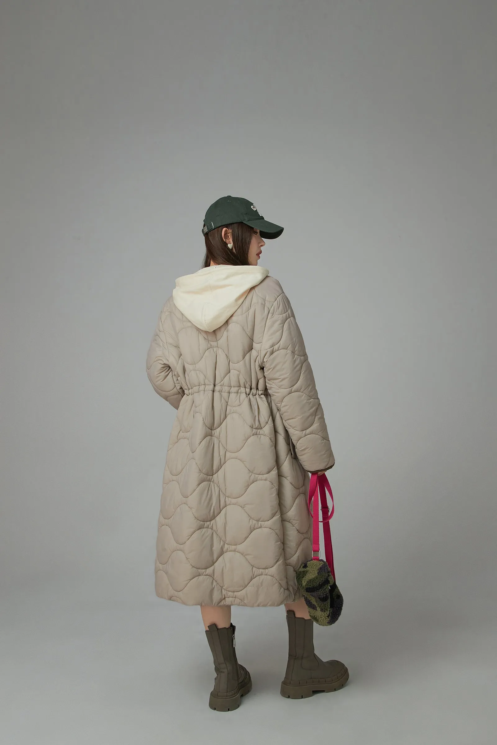 Cute Quilted Long Coat