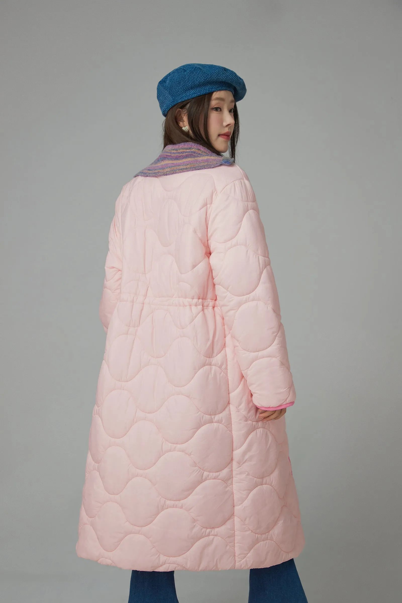 Cute Quilted Long Coat