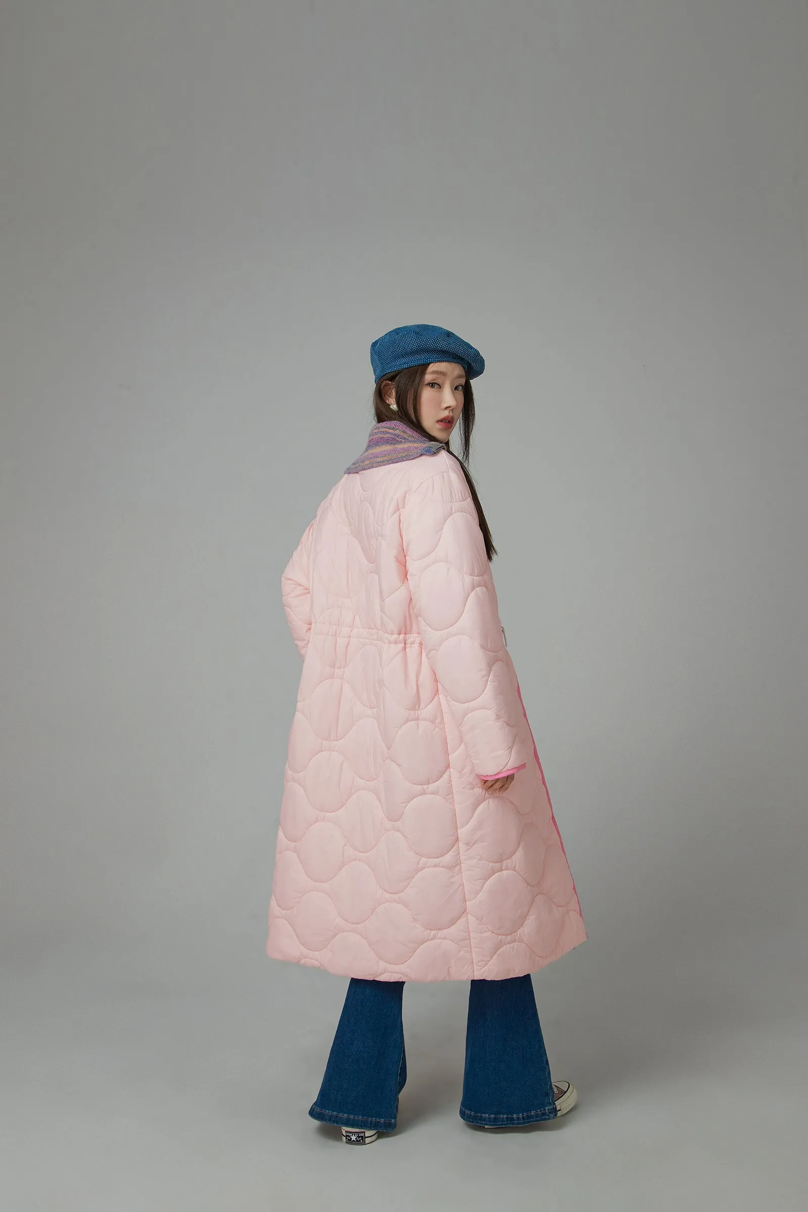 Cute Quilted Long Coat