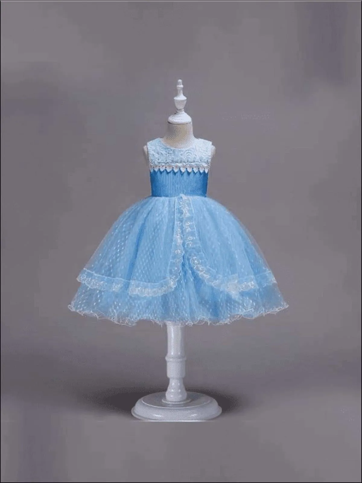 Cutest Curtsy Lace Tiered Princess Dress