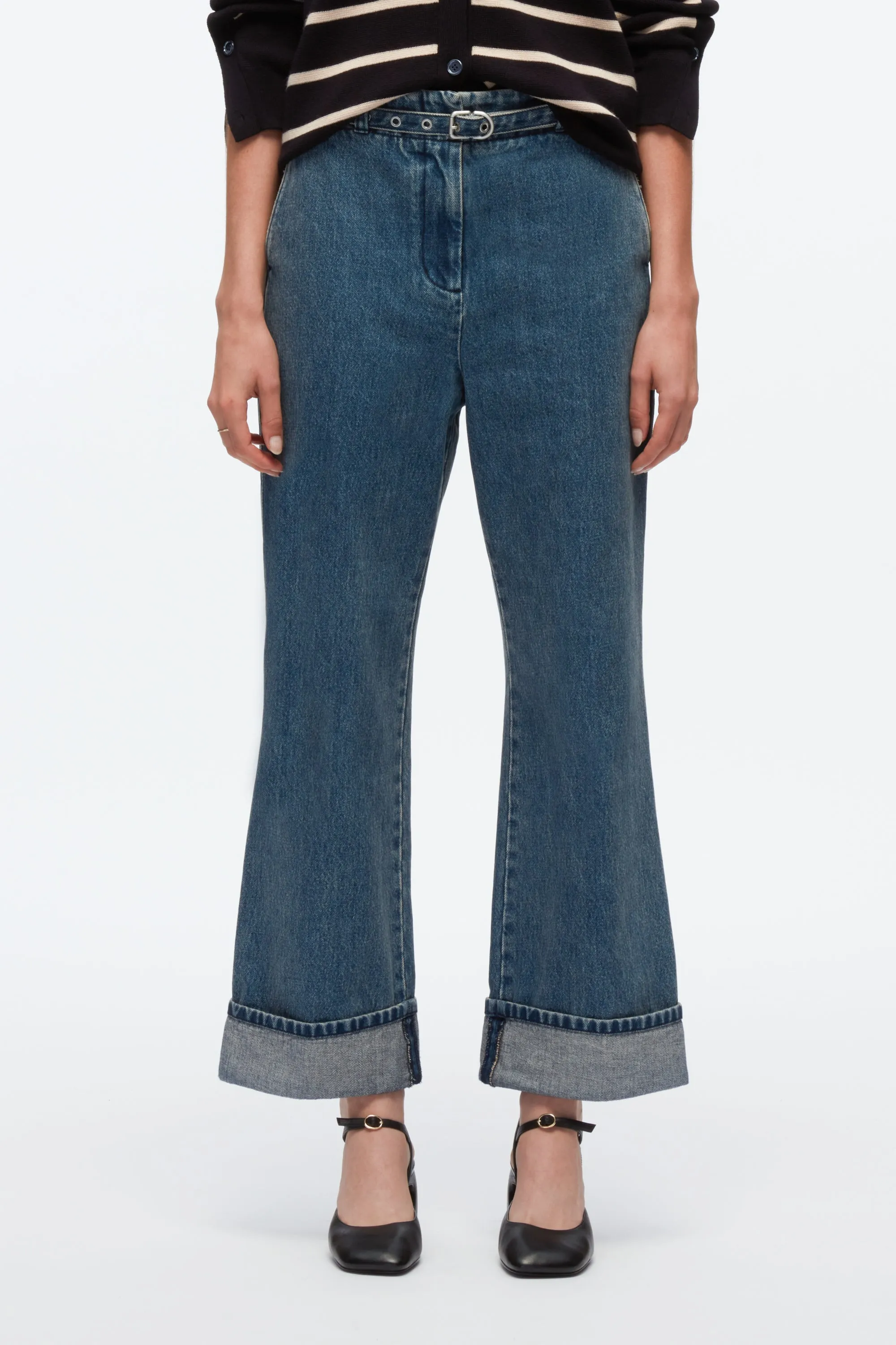 Denim Kick Flare Pant