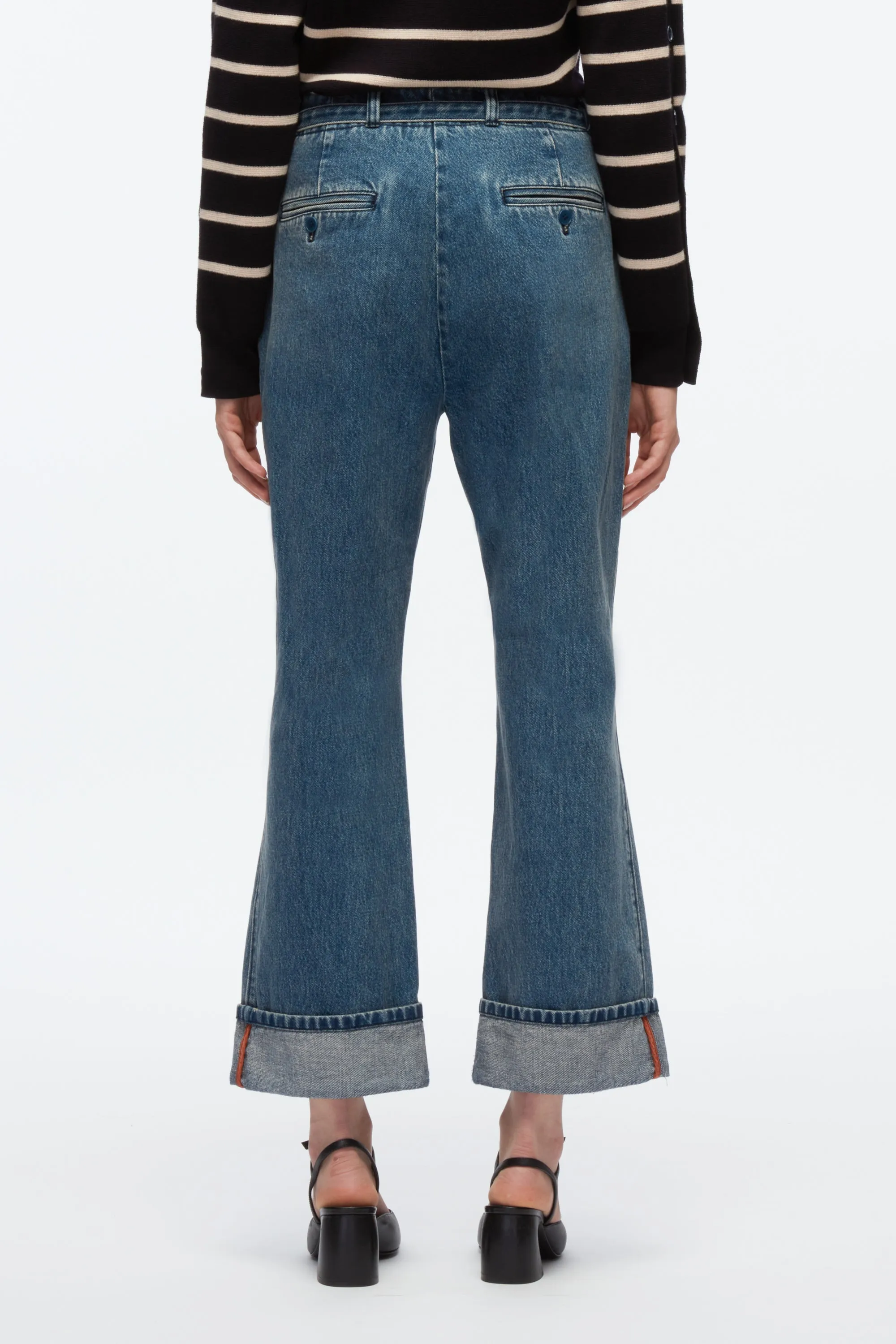 Denim Kick Flare Pant