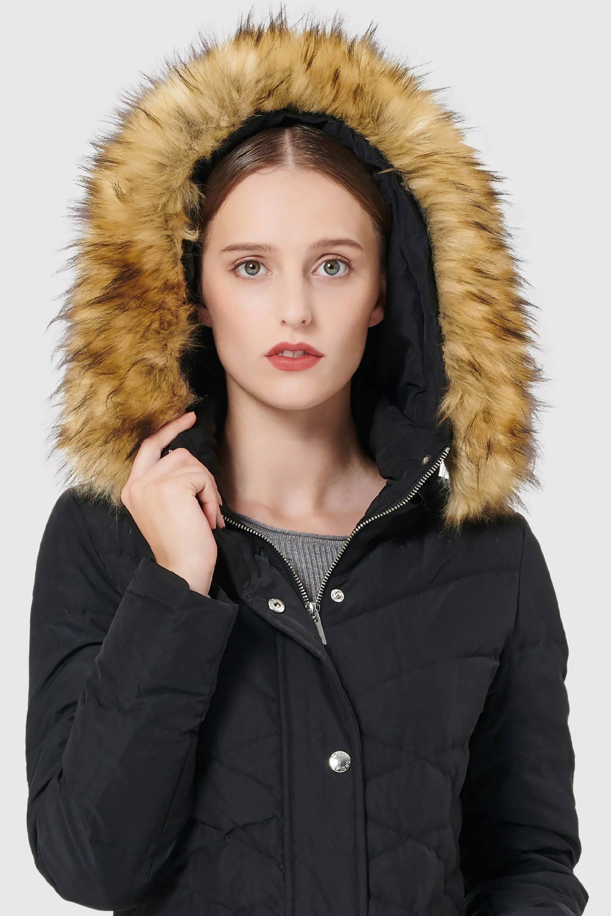 Diamond Quilted Winter Down Coat