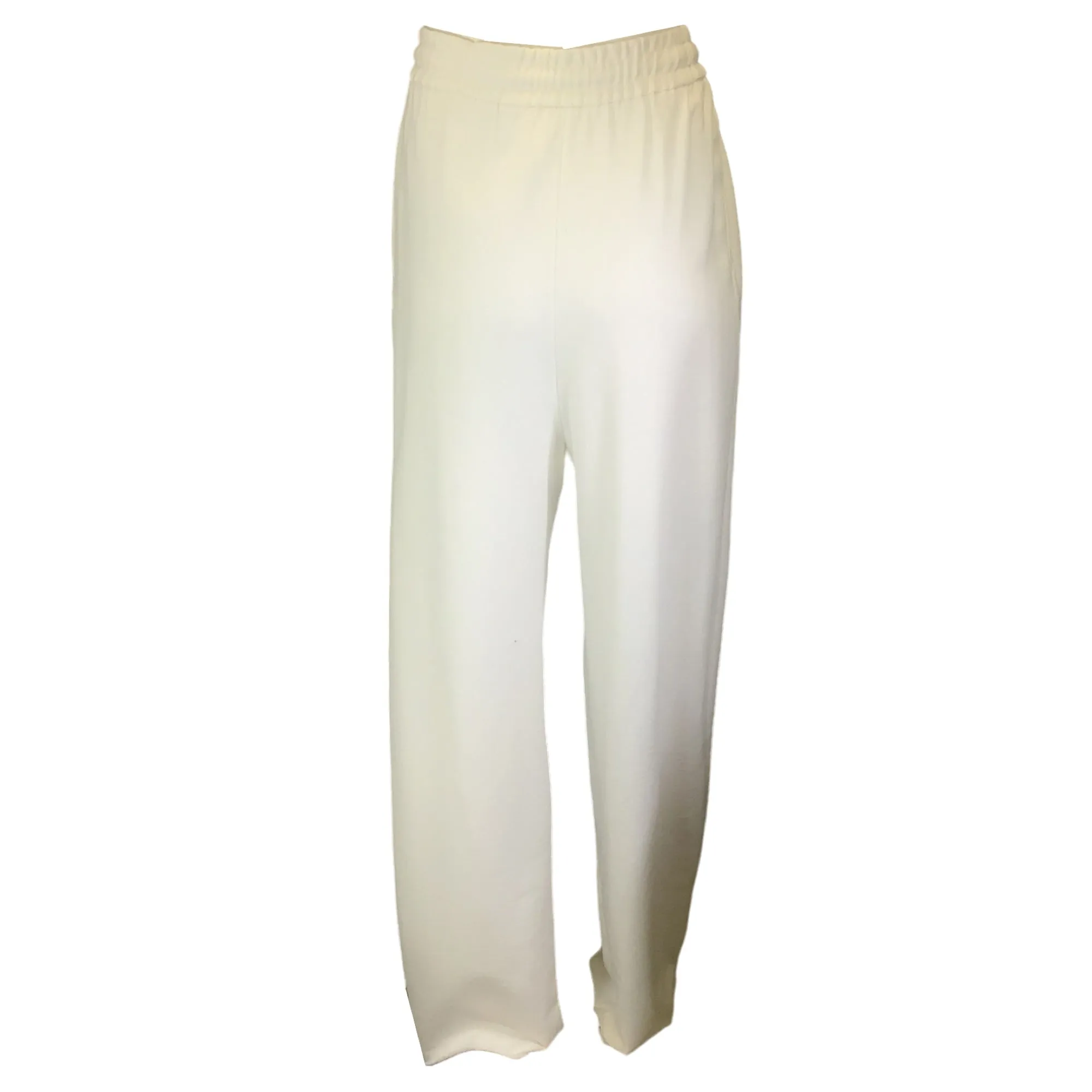 Dries Van Noten White Cotton Drawstring Sweatpants