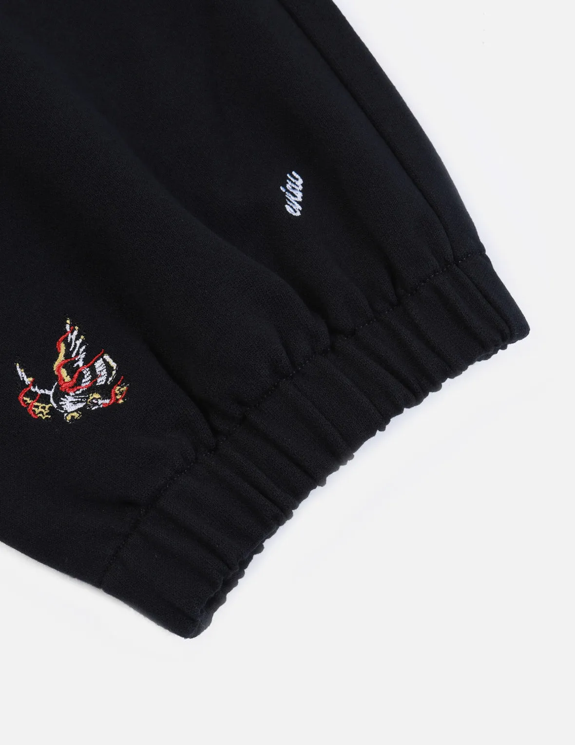 Eagle and Logo Allover Embroidery Sweatpants